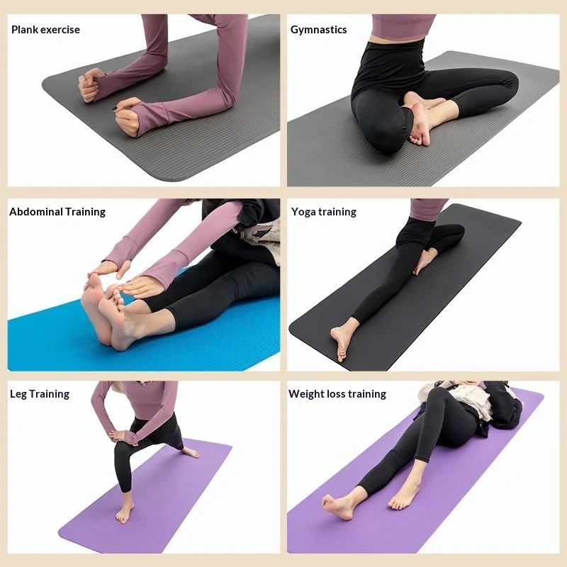 Home Gym Yoga Mat - Matras Yoga Anti Selip Ekstra Tebal