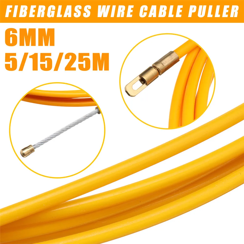Cable Pulley System - 5/15/25M 6Mm Perangkat Panduan Kabel Listrik