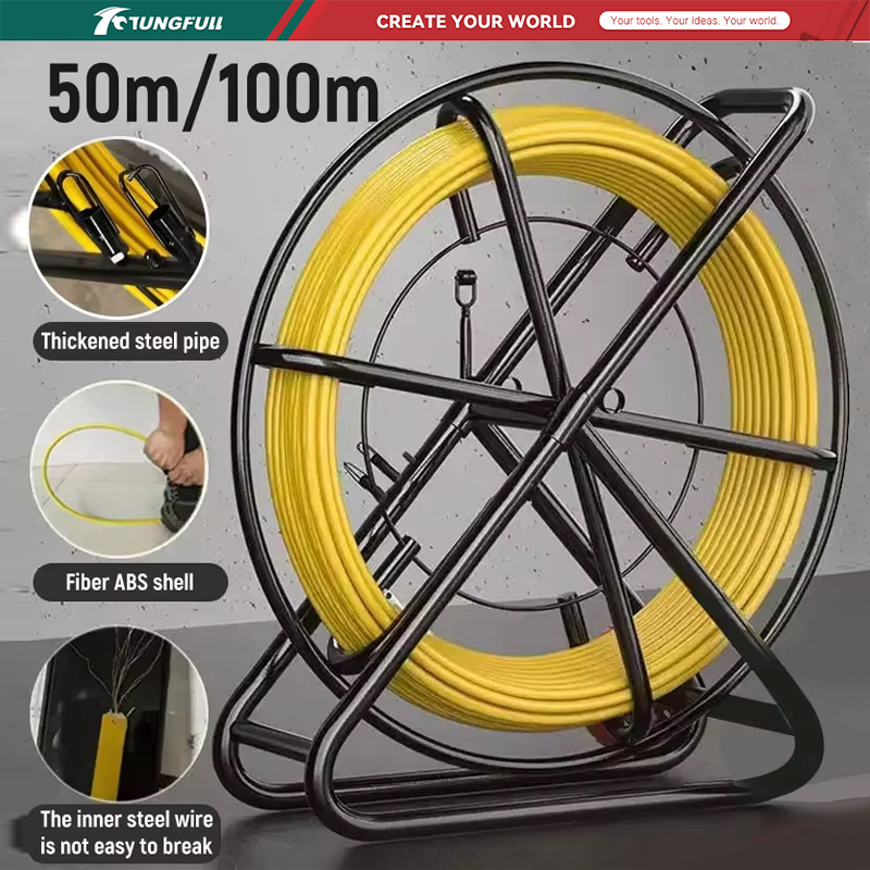 Cable Pulley System - TUNGFULL 50M 100M Kabel Fiberglass Alat