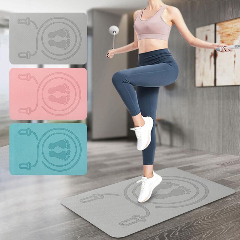 Home Gym Yoga Mat - Matras Lompat Tali 6mm Bahan TPE