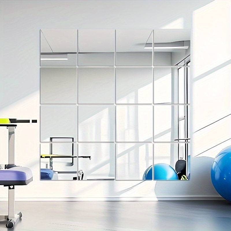 Home Gym Rental - 9PCS 20CM Nampan Cermin Akrilik Multifungsi