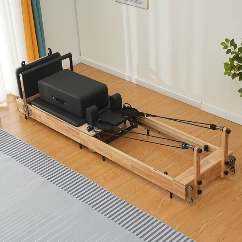 Home Gym Yoga Room - Set Reformer Pilates Lipat Kayu untuk