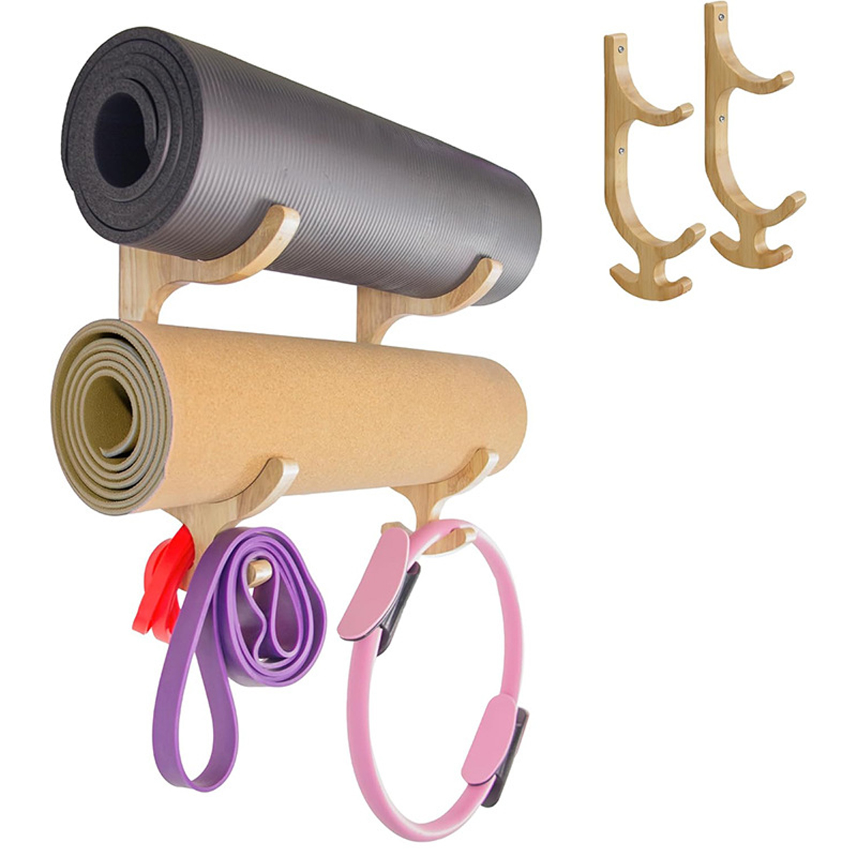 2 buah Penyangga Resistance Ba - Home Gym Yoga Mat ulasan dan harga