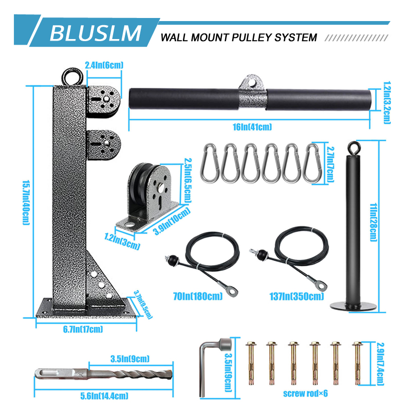 Sistem Katrol Gym Terpasang di - Cable Pulley System ulasan dan harga