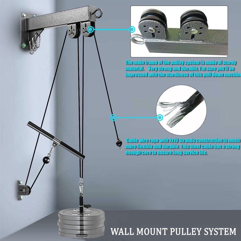 Sistem Katrol Gym Terpasang di - Cable Pulley System ulasan dan harga