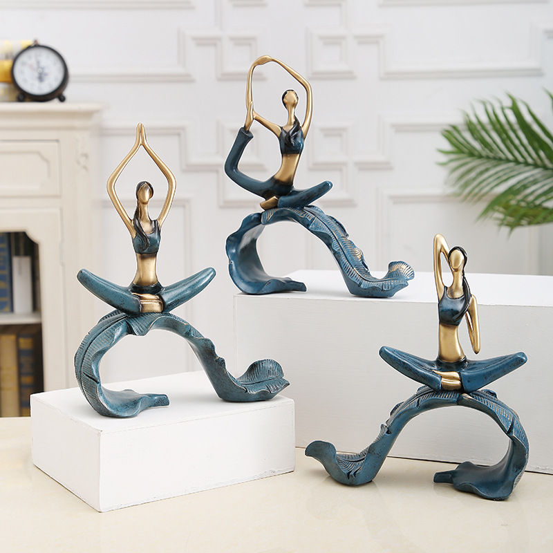 Ornamen Kecil Gadis Yoga Nordi - Home Gym Yoga Room ulasan dan harga
