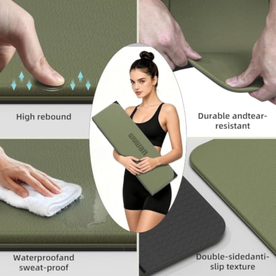 Matras yoga TPE untuk pengguna - Home Gym Yoga Mat ulasan dan harga