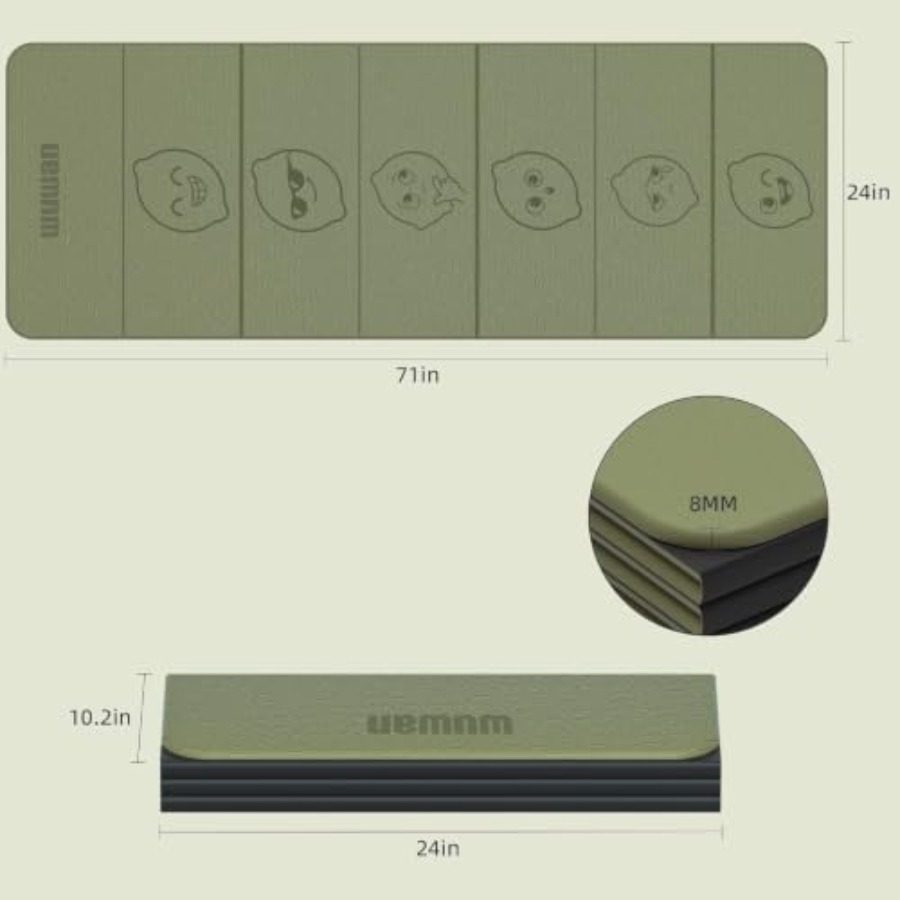 Matras yoga TPE untuk pengguna - Home Gym Yoga Mat ulasan dan harga