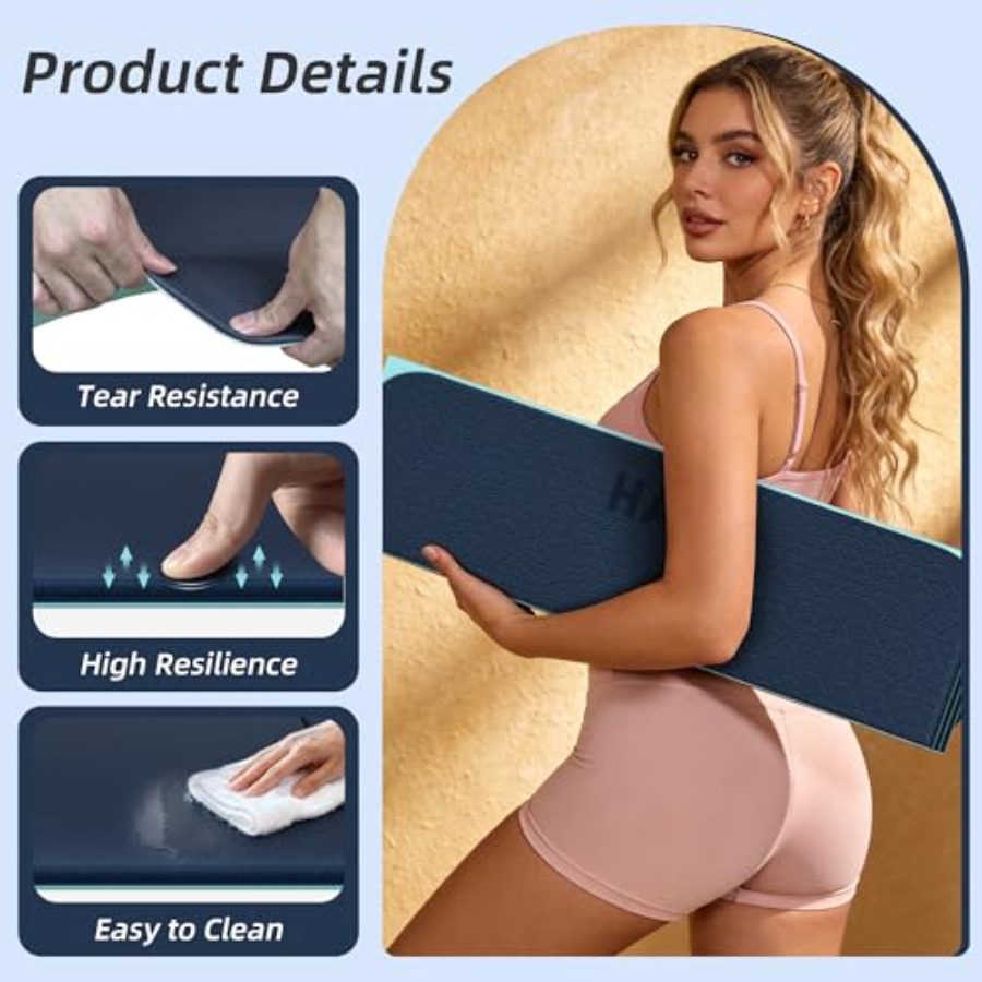 Matras Yoga Lipat untuk penggu - Home Gym Yoga Mat ulasan dan harga