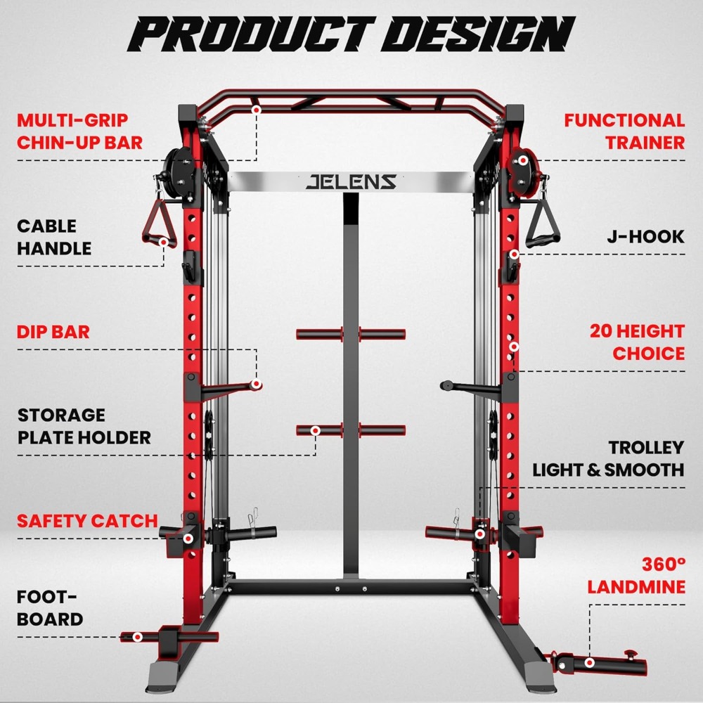 Rak Power Multi-Fungsi 2000LBS - Home Gym All In One ulasan dan harga