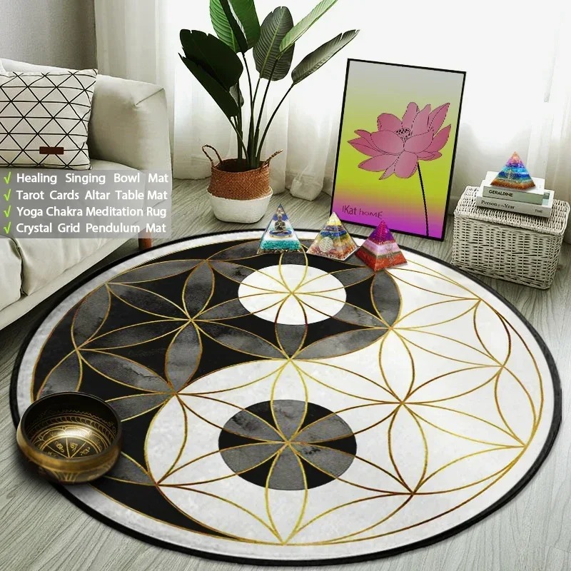 Yin Yang Taiji Karpet Bulat Bu - Home Gym Yoga Mat ulasan dan harga