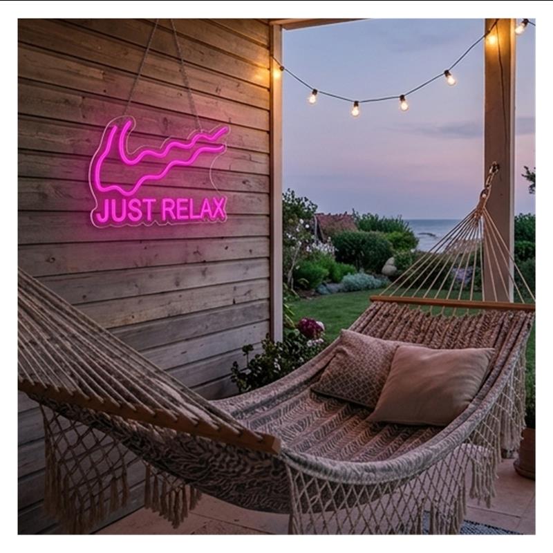 Lampu Neon Just Relax Untuk Yo - Home Gym Yoga Room ulasan dan harga