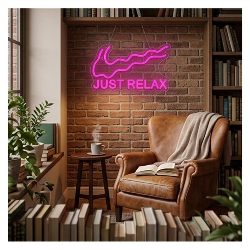 Lampu Neon Just Relax Untuk Yo - Home Gym Yoga Room ulasan dan harga