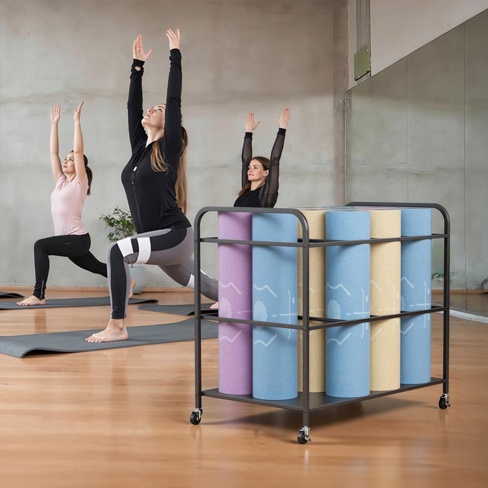 Rak Penyimpanan Matras Yoga de - Home Gym Yoga Room ulasan dan harga