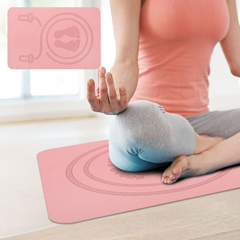 Matras Lompat Tali 6mm Bahan T - Home Gym Yoga Mat ulasan dan harga