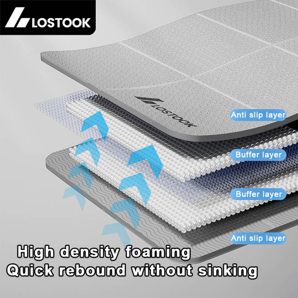 Tikar Yoga Lipat TPE Tebal 4Mm - Home Gym Yoga Mat ulasan dan harga